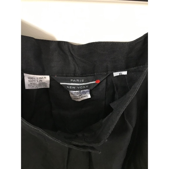 100% linen skirt black - Picture 2 of 3